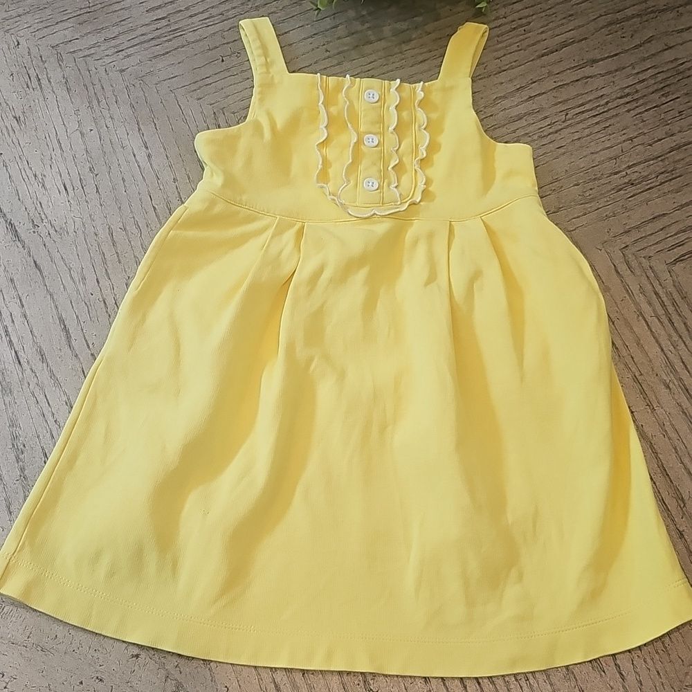 4T yellow Janie and Jack dress with pockets